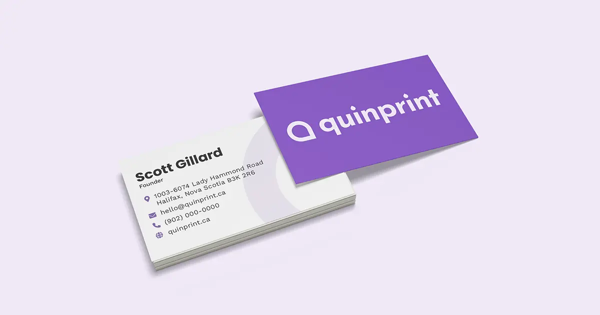 business card thickness